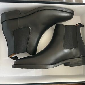 Jack Ervin black leather boots